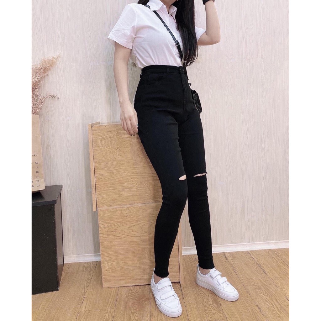 QUẦN SKINNY RÁCH GỐI CỰC HOT PC169201
