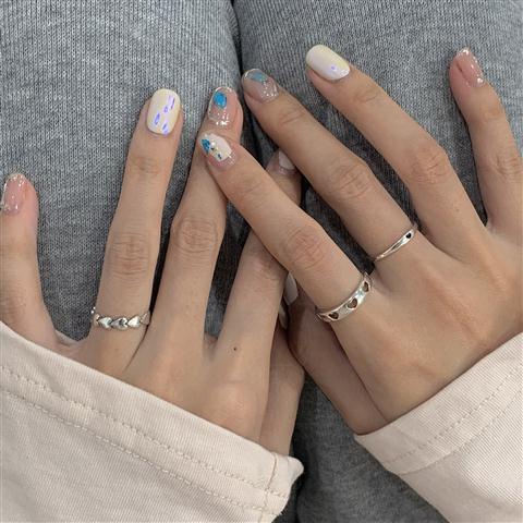Set 5 nhẫn hở trái tim nhiều kiểu dáng thời trang cho nữ