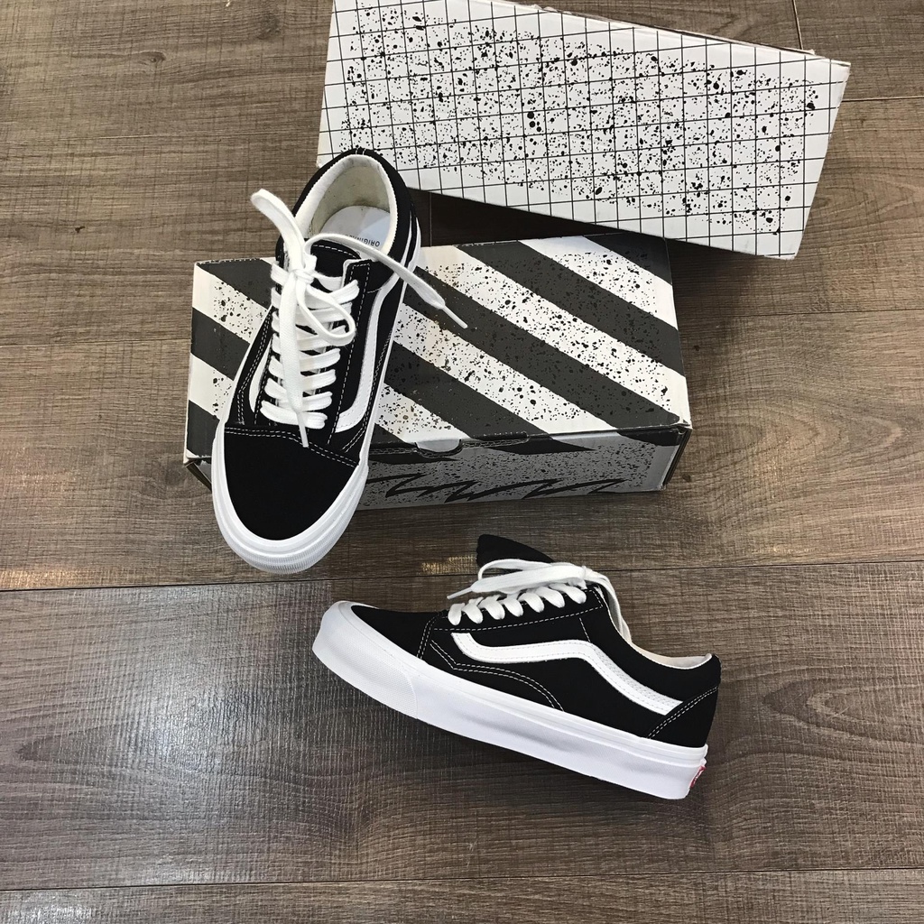Giày Vans Nam Nữ, Giày Vans Old Skool Đen Hàng Cao Cấp Full Box