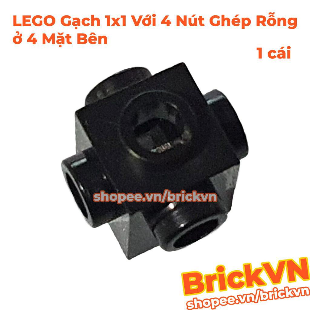 Phụ Kiện LEGO Viên Gạch 1x1 Với 4 Nút Ghép Rỗng ở 4 Mặt Xung Quanh ID 4733