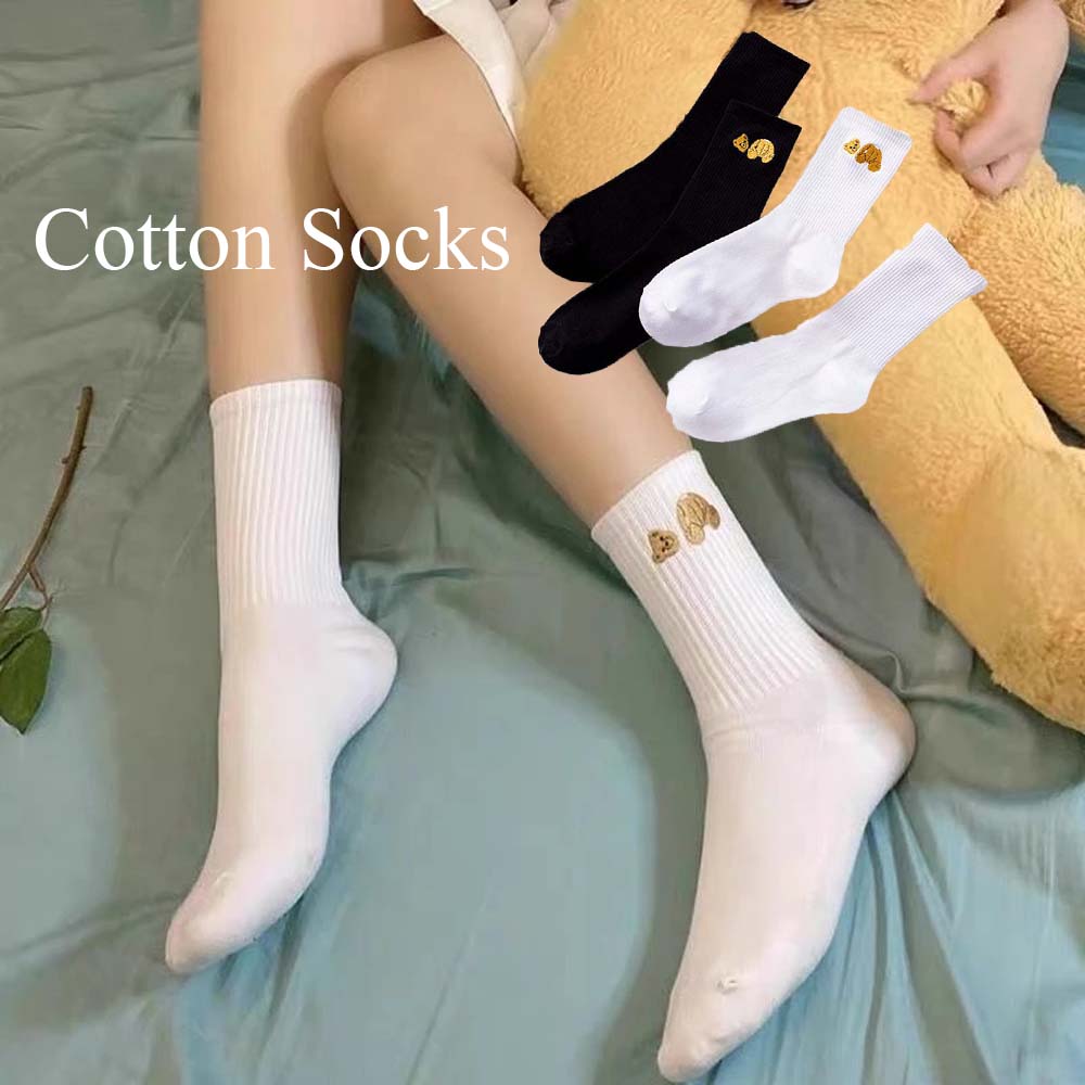 Vớ Thêu Hình Gấu Thời Trang Trẻ Trung Cho Nữ