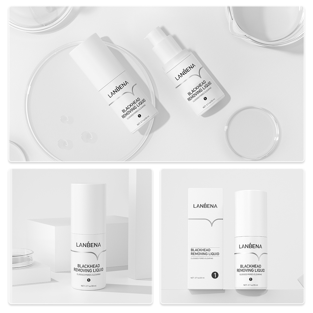 Tinh chất loại bỏ mụn đầu đen LANBENA kiềm dầu làm sạch lỗ chân lông 20ml
