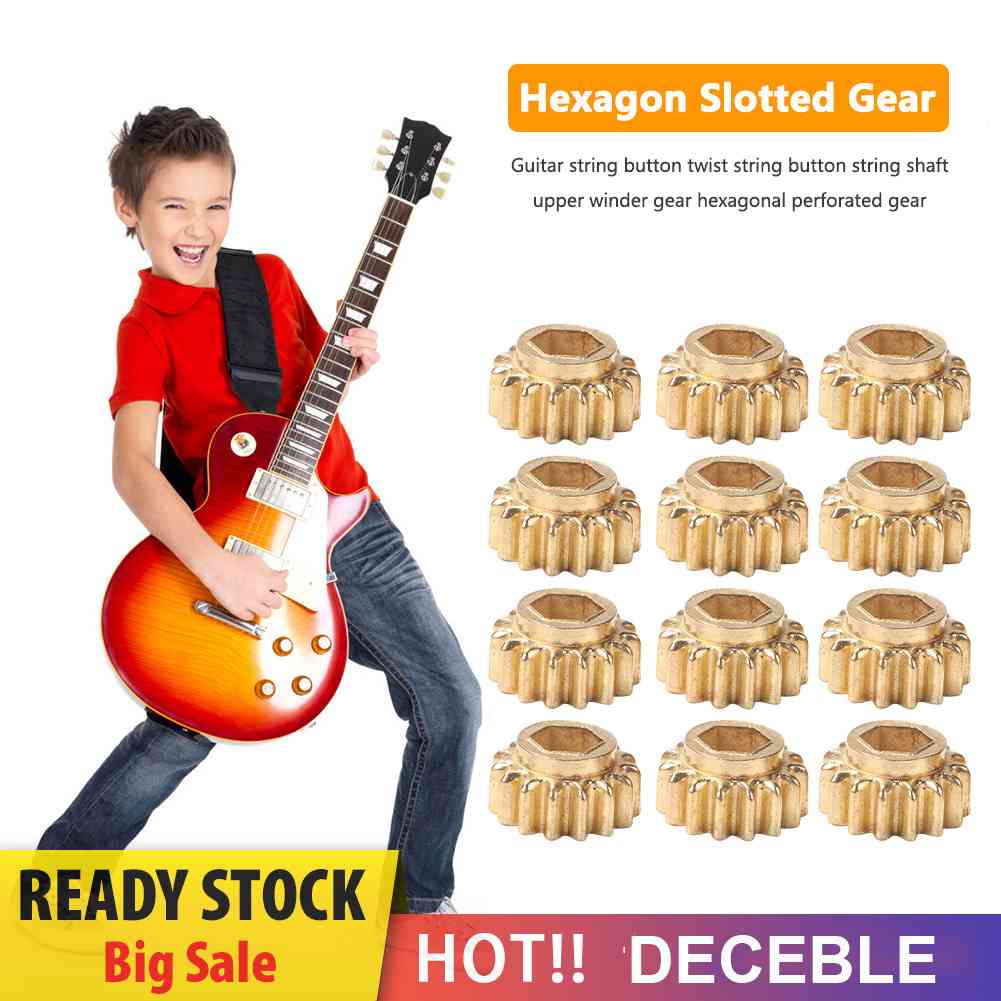 Bộ 12 Bánh Răng Đầu Lục Giác 1 / 15 Cho Đàn Guitar