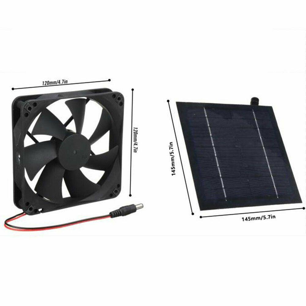 FOREVER Quạt Cắm Trại Năng Lượng Mặt Trời Di Động Cho Thú Cưng 20W
