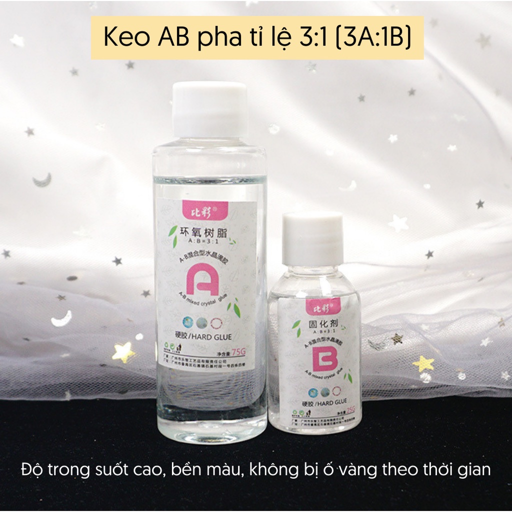 Keo resin AB tỉ lệ 3:1 trong không ố vang TH DECOR