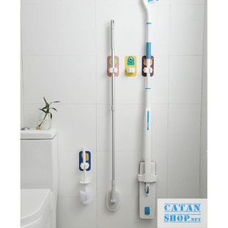 Móc treo chổi dán tường, treo dù , treo cây lau nhà HOẠT HÌNH siêu dễ thương siêu dính thông minh GD328-TreochoiHH