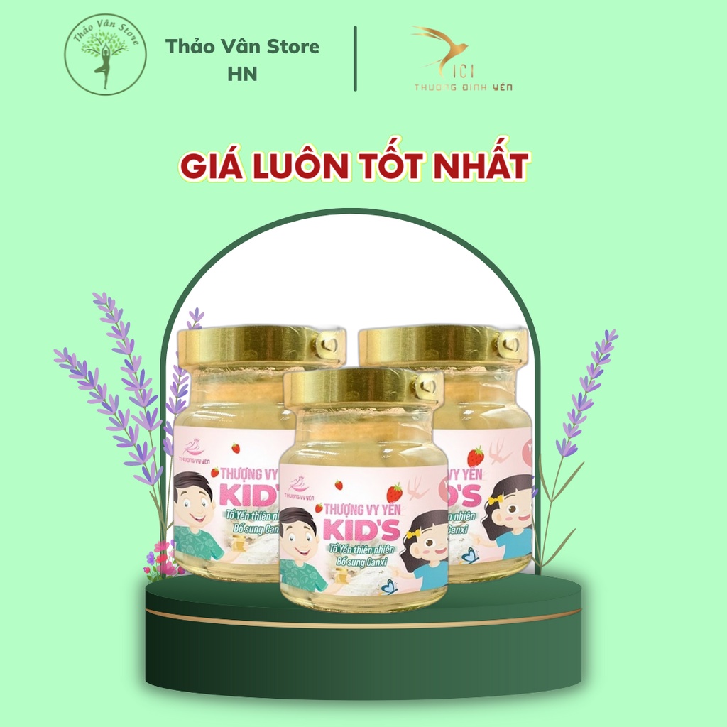 YẾN KIDS, Yến Chưng Sẵn CICI THƯỢNG ĐỈNH YẾN Hỗ Trợ Tiêu Hóa, Tăng Trưởng Chiều Cao cho bé