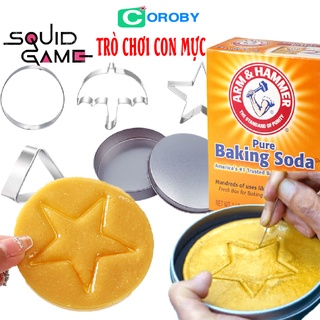 Squid Game Trò Chơi Con Mực Khuôn Làm Kẹo Đường Dalgona Tại Nhà