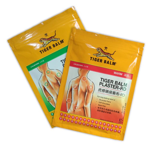 Miếng dán đau lưng nhức mỏi Tiger Balm Singapore gói 3 miếng