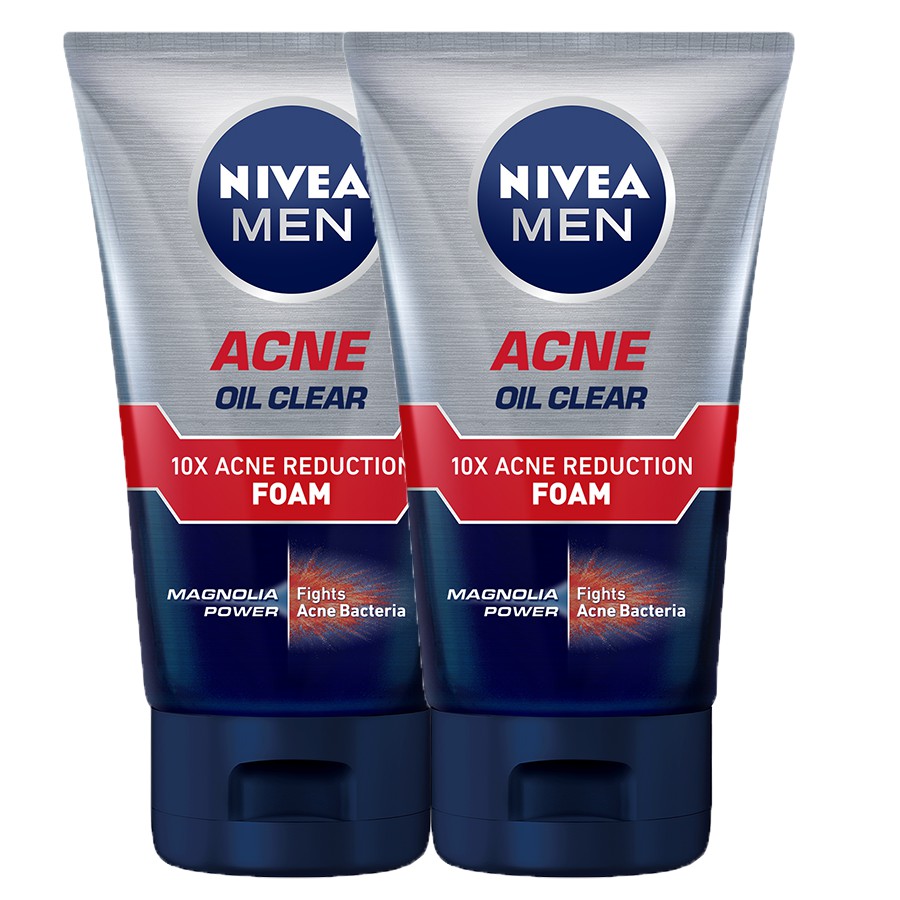 Sữa rửa mặt Nivea Men Acne Oil Clear giúp ngăn ngừa mụn (100g)