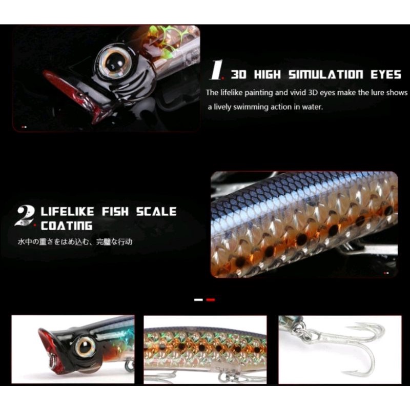 Cá giả Lure Poper 11cm 13gram