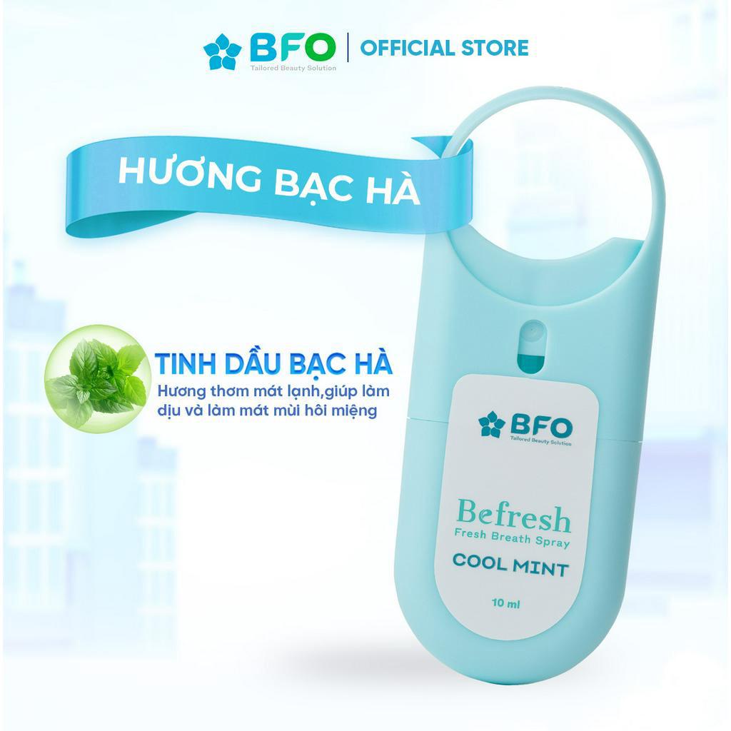 Combo 4 Xịt Thơm Miệng BFO Cho Hơi Thở Thơm Mát 10ml