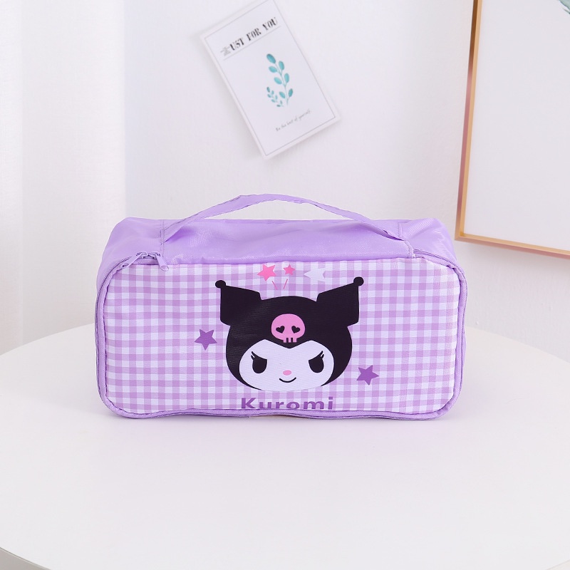 Túi Đựng Đồ Lót / Vớ Cỡ Lớn Họa Tiết Hoạt Hình Melody Dễ Thương Tiện Dụng Mang Đi Du Lịch