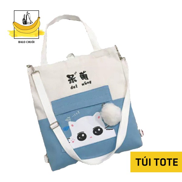 [FREESHIP] Túi tote nữ, túi vải cá tính đừng vừa A4 - DAI MENG