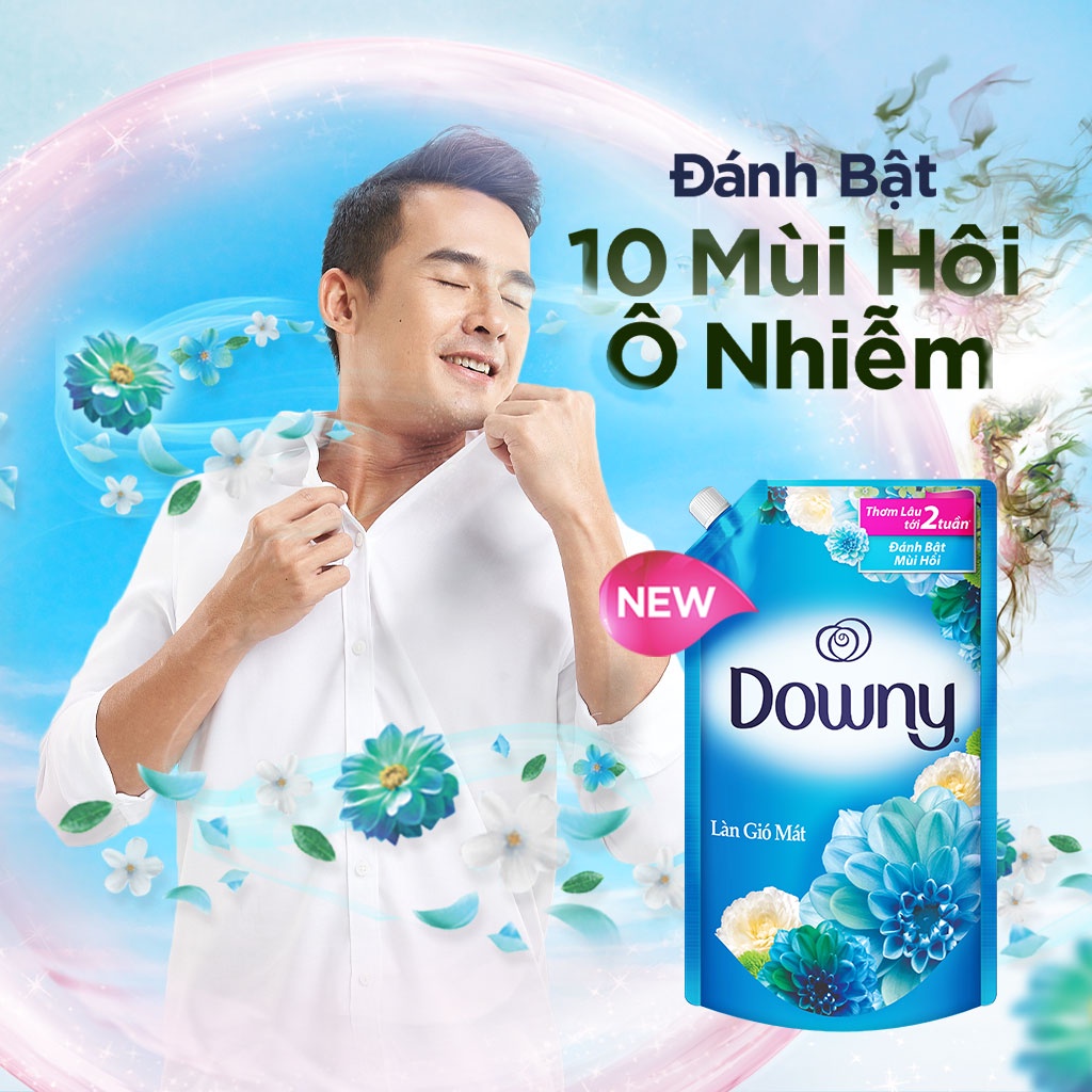 Nước xả vải Downy làn gió mát Túi 3,5L