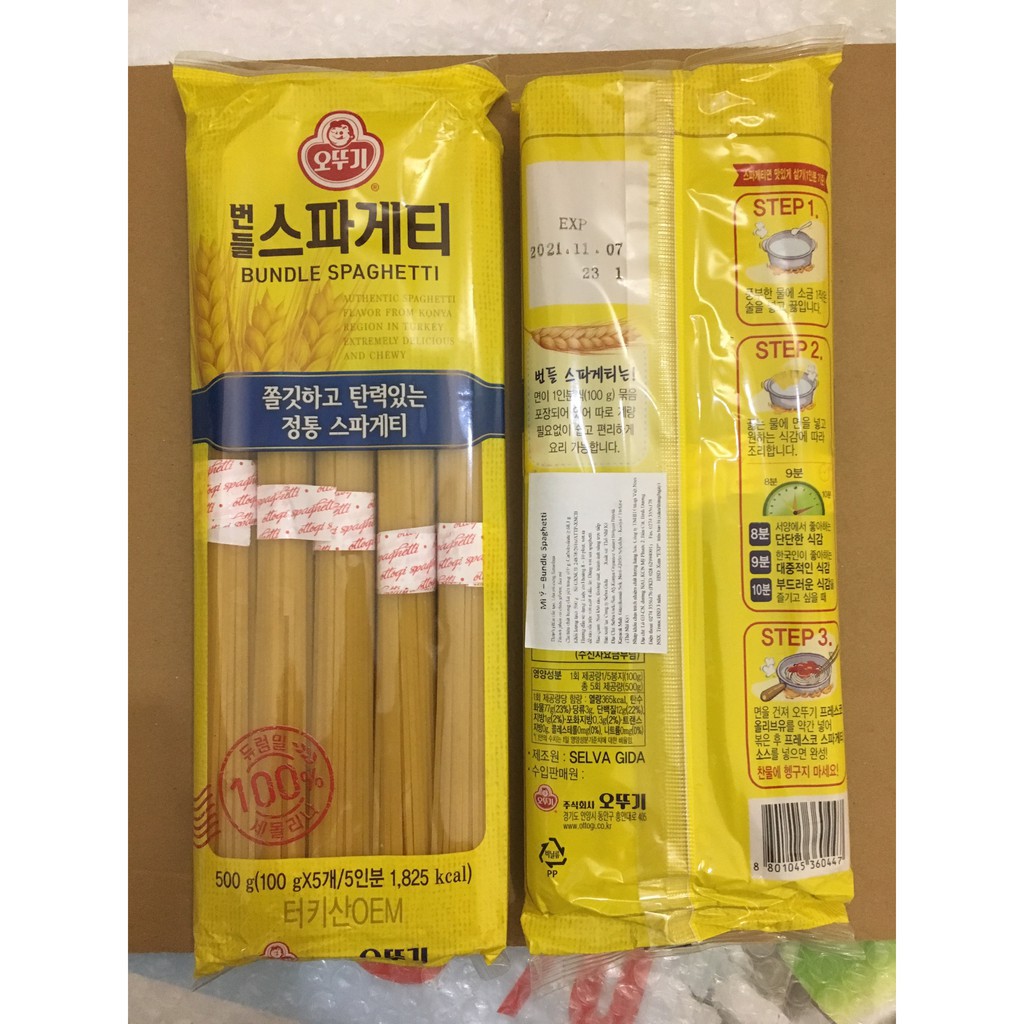 Mì Ý - Bundle Spaghetti Ottogi 500 gr