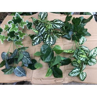 🌿 Cụm lá điểm 🌿 cành lá giả