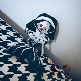 Có Sẵn Mặt Nạ Bloody Skull Hoá Trang Halloween Cho Doll 20cm