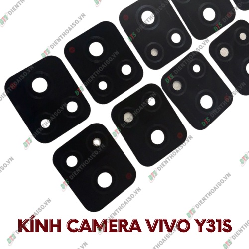 Kính camera vivo y31s kèm keo dán