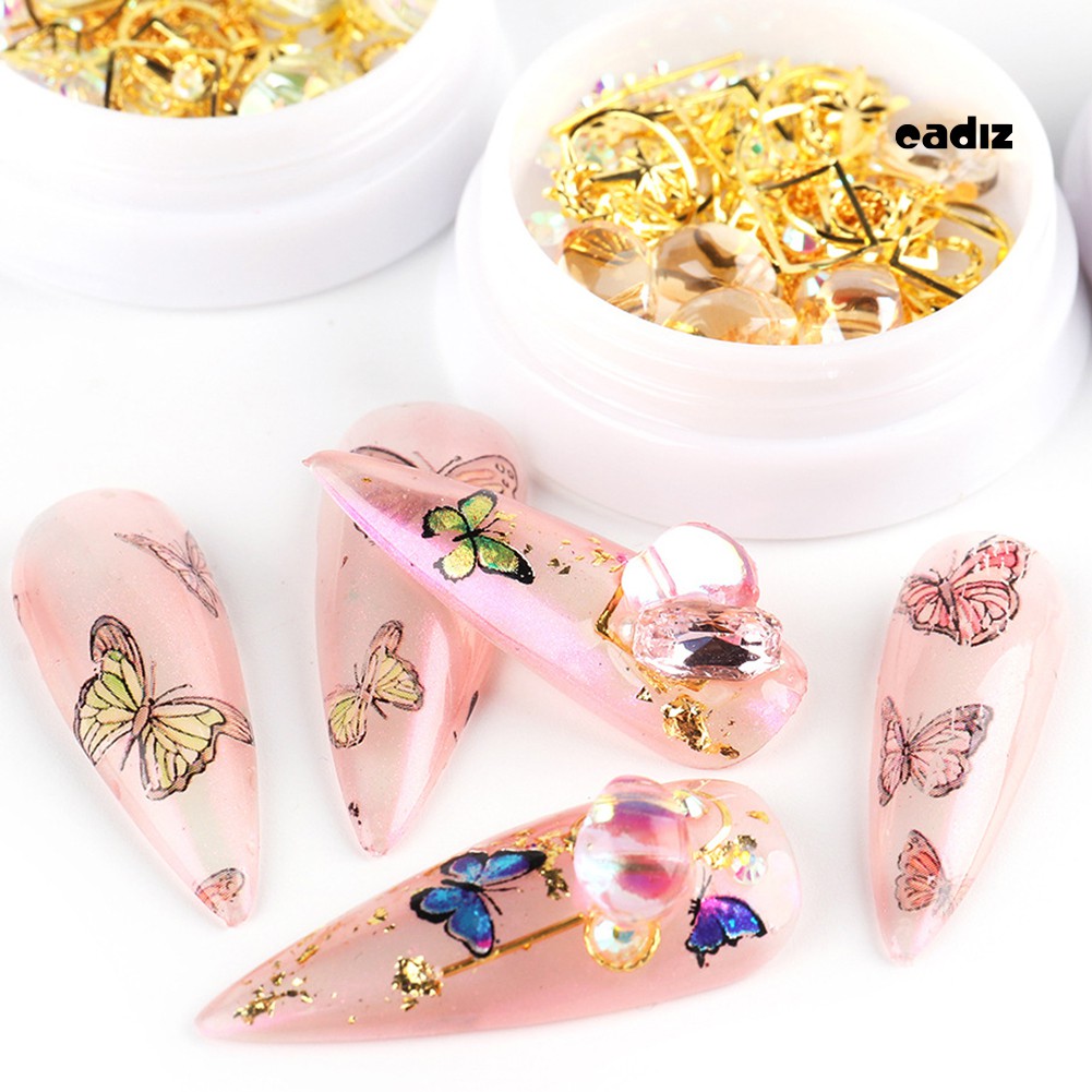 [Hàng mới về] Hộp hình dán trang trí móng tay nghệ thuật dễ thương