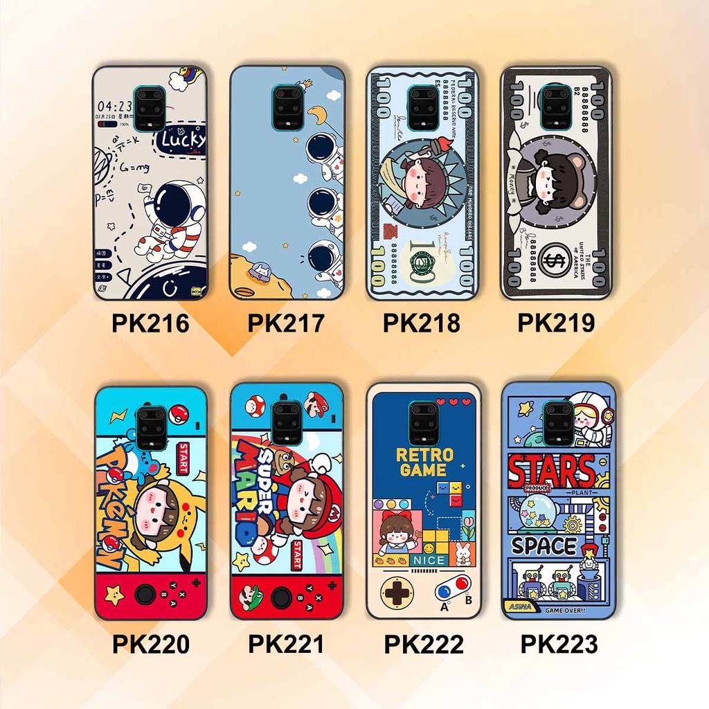 Ốp lưng Xiaomi Redmi Note 9 / Redmi Note 9s / Redmi Note 9 Pro hình phi hành gia, roro jump, điện tử dễ thương - Giá rẻ
