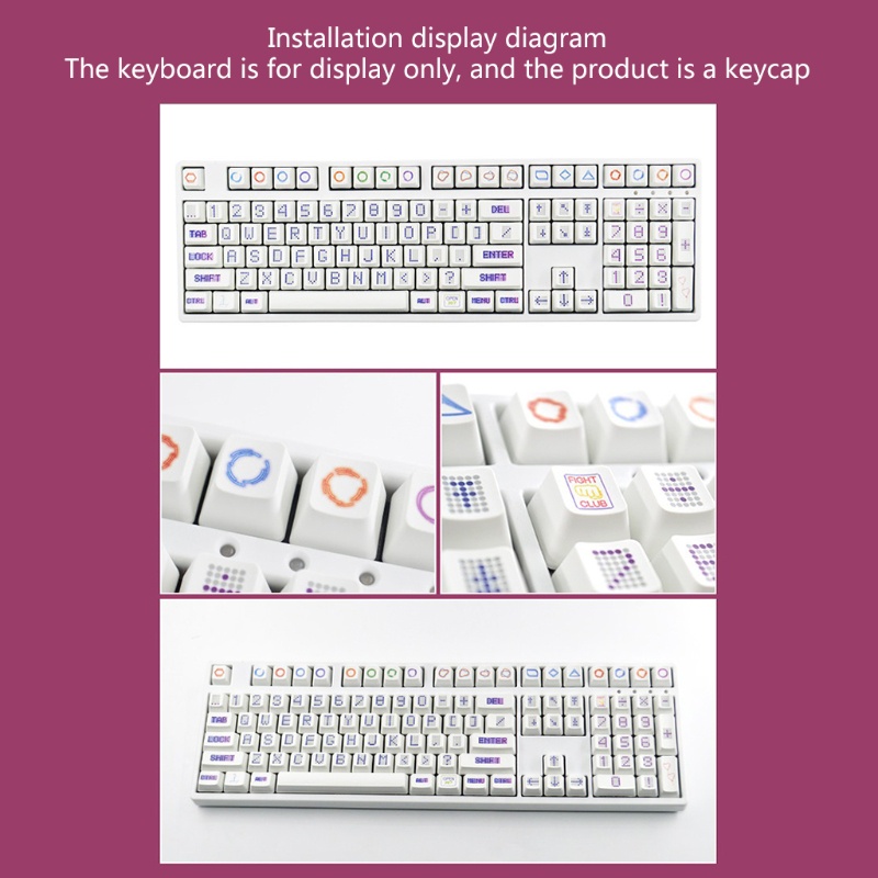 Bộ 104 Nút Bàn Phím OEM 5 Mặt Thay Thế Phong Cách Retro