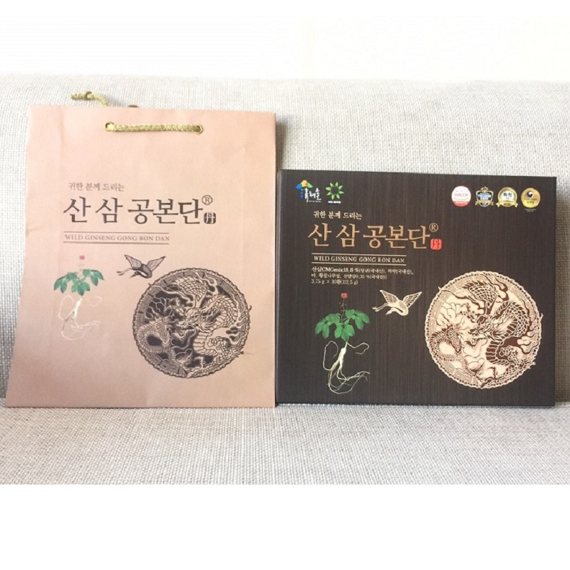 [ Hàng Chuẩn ] Viên An Cung Sâm Núi Hàn Quốc, Hộp 30 Viên, Giúp Ổn Định Huyết Áp, Bổ Não, Ngừa Tai Biến Đột Quỵ