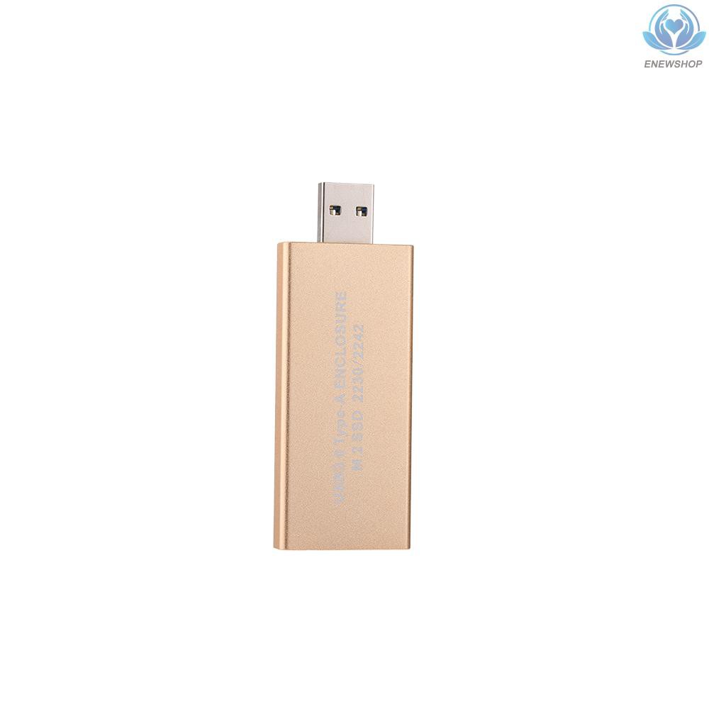 【enew】USB 3.0 to M.2 SSD Enclosure Storage Case for NGFF B Key Hard Disk B+M Key M2 SATA SSD External Box Adapter