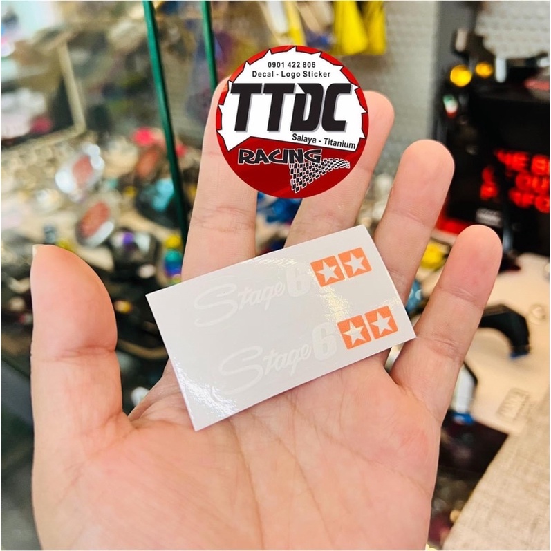 [ Giá 1 cặp ]Tem Sticker Uv mực nổi Stage6 nổi trên mọi nền màu✌
