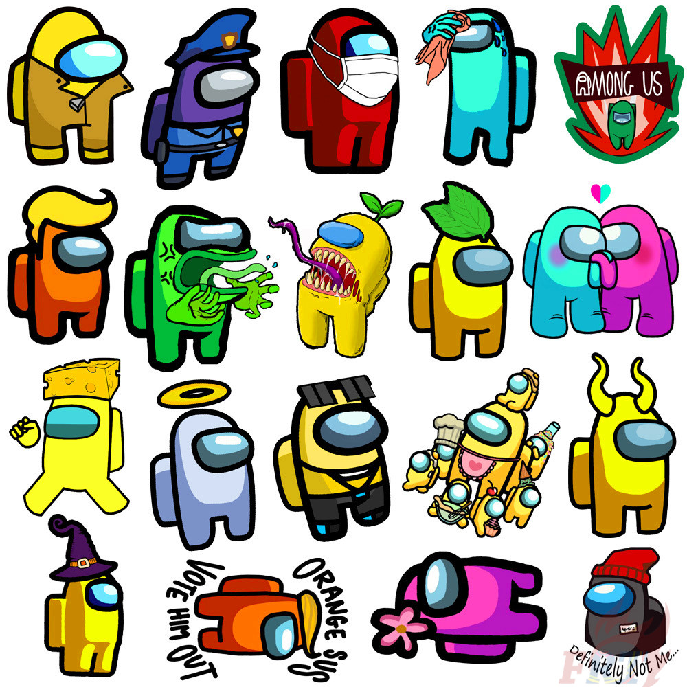 100Pcs/Set ❉ Among Us - Series C Innersloth Games Stickers ❉ Waterproof DIY Fashion Decals Doodle Stickers