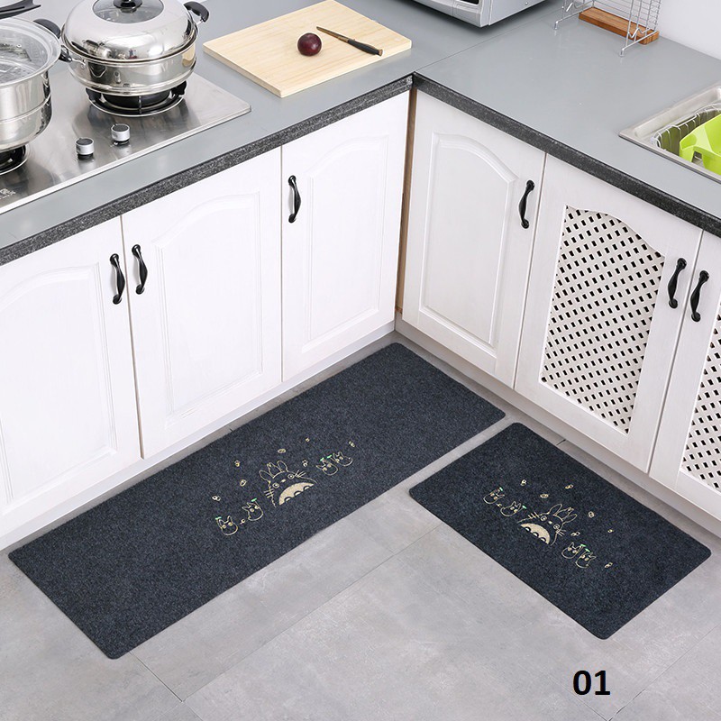 [Mã HLTHANG12 hoàn 100% xu đơn bất kì] Bộ thảm bếp, thảm chùi chân (40*60 + 40*120 cm) cao cấp chống trượt