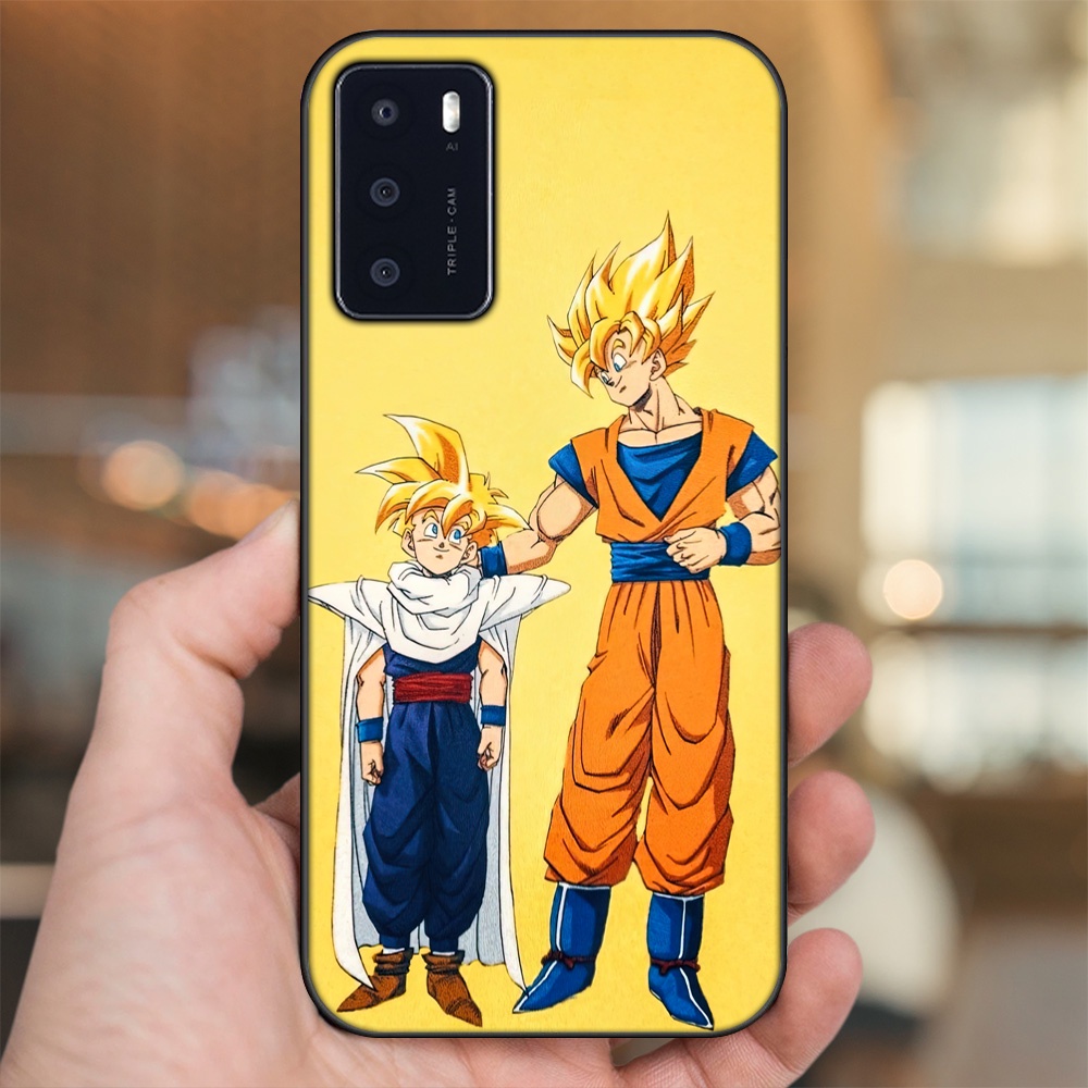 Ốp lưng Oppo A16 viền đen in hình Gohan Dragon Ball