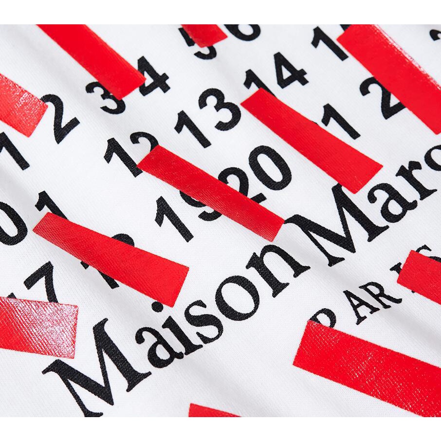 Áo thun Maison Margiela logo print oversized T-shirt ss21