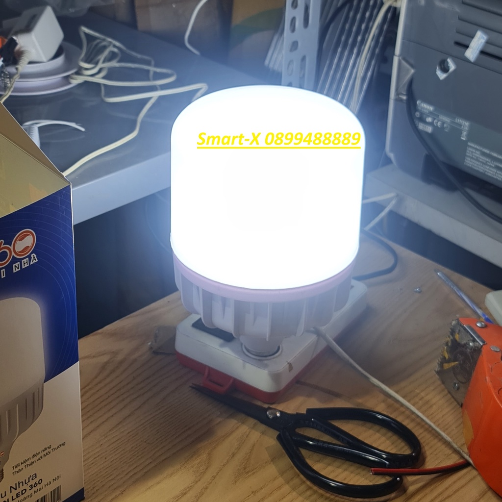 Bóng đèn led búp trụ nhựa tiết kiệm điện công suất 10w - 15w - 20w - 30w - 40w đui xoáy E27