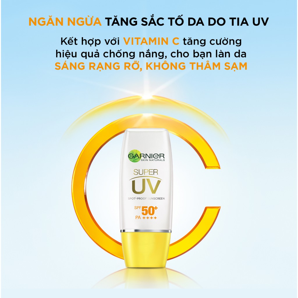 Kem Chống Nắng Garnier Làm Sáng Da Tự Nhiên Light Complete Super UV Natural 30ml