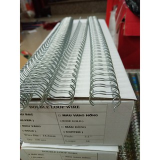 LÒ XO KẼM ĐÓNG SÁCH MÀU SILVER ( Bạc ) - size 14.3mm