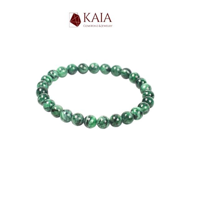 Vòng tay chuỗi hạt cẩm thạch xanh vân lý 6 - 7 li - KAIA