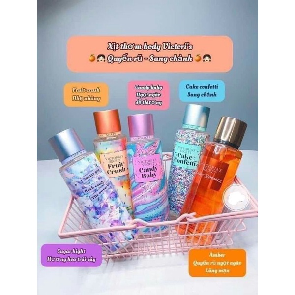 Xịt thơm Victoria's Secret 250ml - Mẫu Mới Chính Hãng