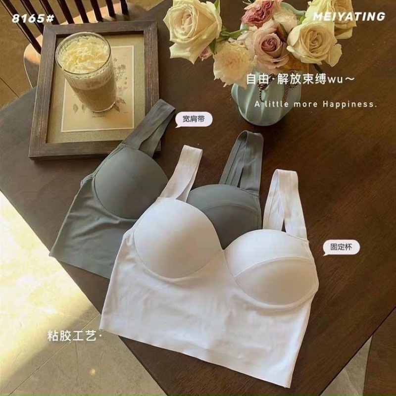Áo lót su không gọng. Áo bra su croptop ôm ngực đẹp