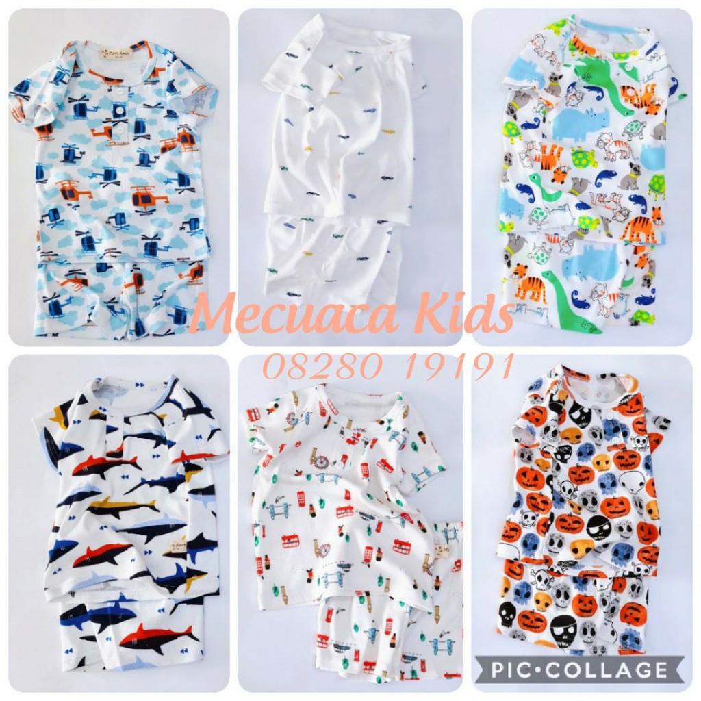 [1-7y] [CHỌN MẪU] Bộ cộc tay/ bộ mặc nhà/bộ ngủ cotton cho bé/bé trai/bé gái