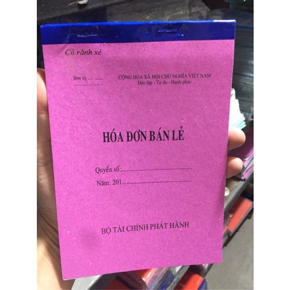 hoá đơn bán lẻ A5 A4 2liên, bill bán hàng o