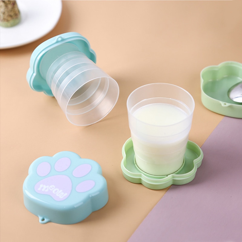 Ly uống nước xếp gọn hình móng mèo xinh xắn