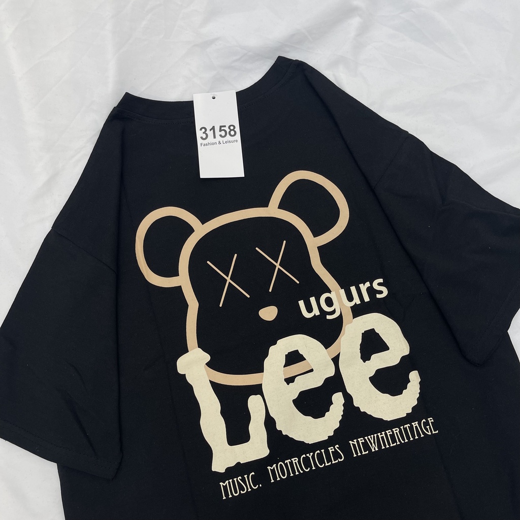 Áo thun 3158 tay lỡ nam nữ Lee, áo phông unisex form rộng cotton oversize- Linh Top