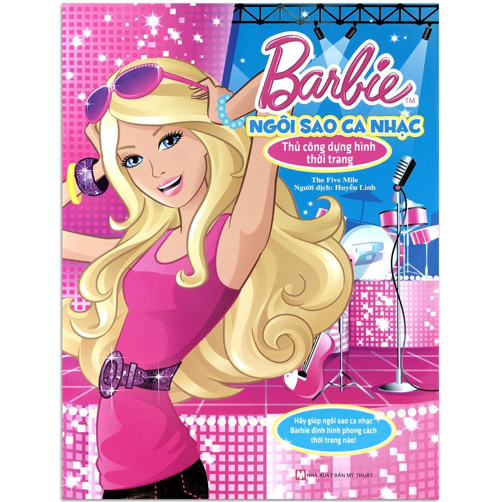 Sách - Thủ Công Dựng Hình Thời Trang Barbie (lẻ tùy chọn) - (2-8 tuổi)