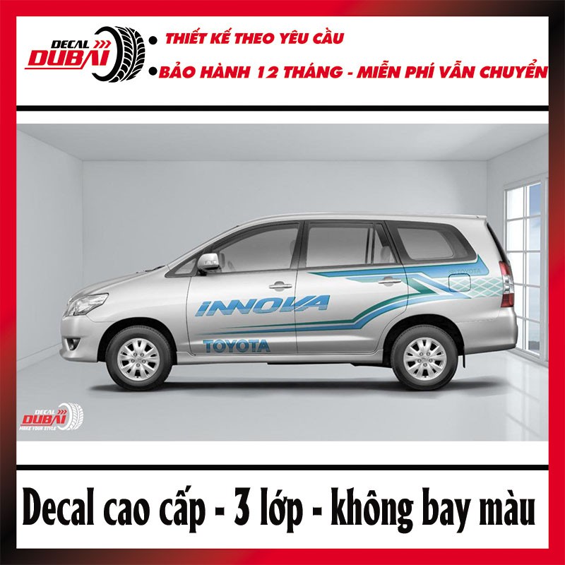 Tem Dán Sườn Xe Toyota innova Phong Cách Mới Lạ