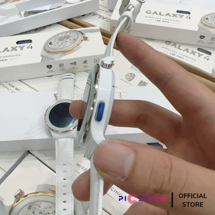 Đồng hồ đeo tay thông minh galaxy mini watch 4 , kết nối bluetooth nghe gọi nhận thông báo  - Chính hãng PICETECH