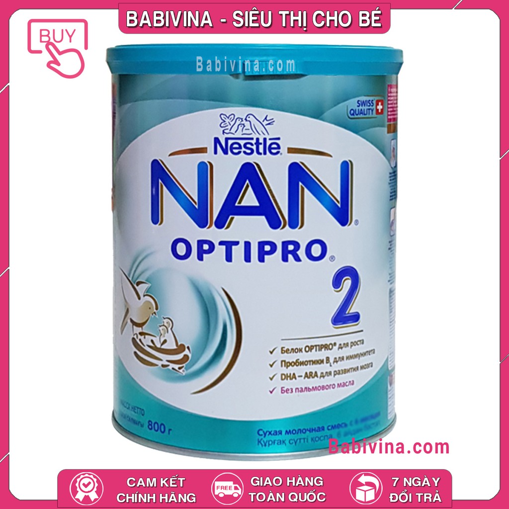 [CHÍNH HÃNG] Sữa Nan Nga Số 2 800g | Mẫu Mới Nhất - Date Mới Nhất - Giá Tốt Nhất