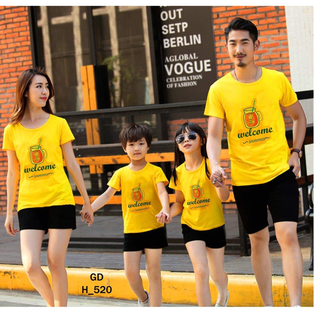 Nguyên Bộ quần du lịch hè cho gia đình đồng phục nhóm {giá sỉ|