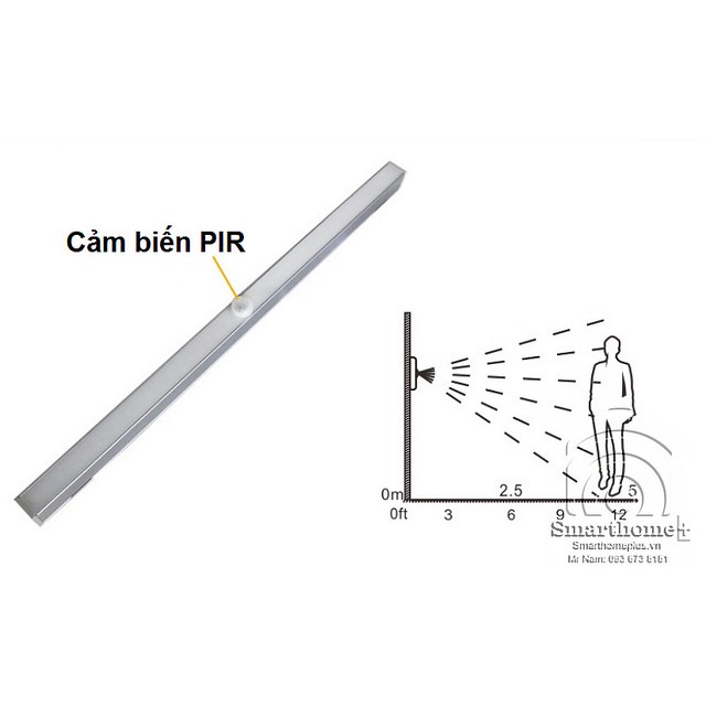 Đèn Led Cảm Ứng Tủ Quần Áo Dùng Pin 20 Led DL016