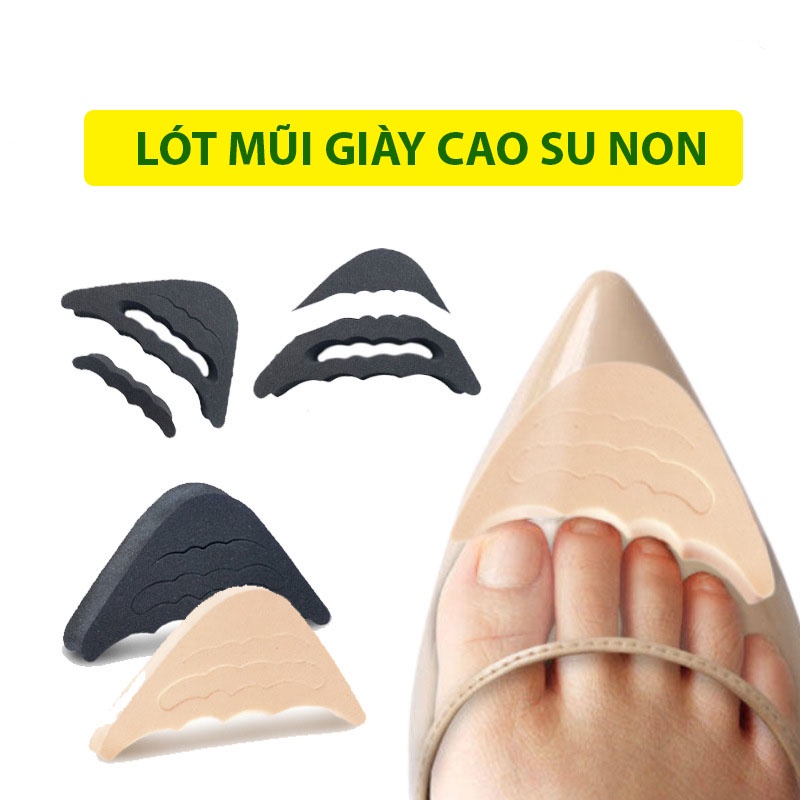 Lót mũi giày cao gót, giày tây nam cao su non đệm êm ngón chân, giảm size giày hiệu quả_V01PK50